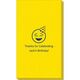 Party Hat Emoji Linen Like Guest Towels Image 1 of 2